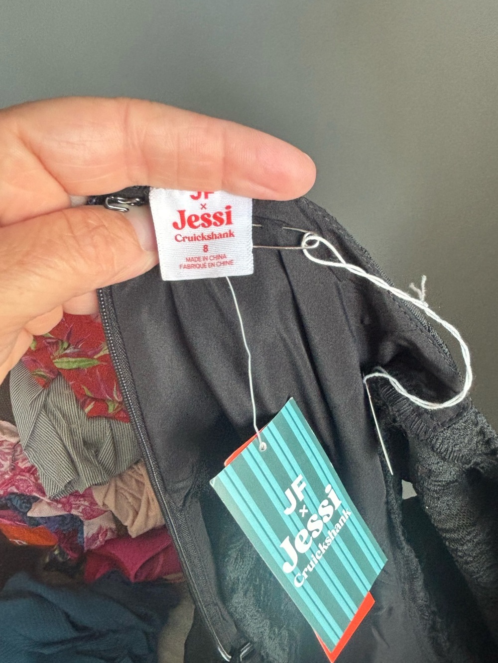 Joe Fresh x Jessi Black Textured Puff-Sleeve Babydoll Dress - Picture 3 of 8